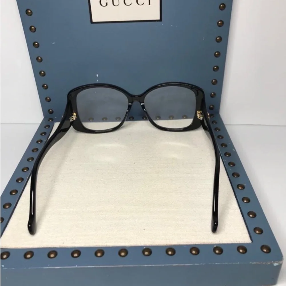 New Authentic Gucci Demo Butterfly Ladies Eyeglasses GG1236O 001 56 - Picture 11 of 16